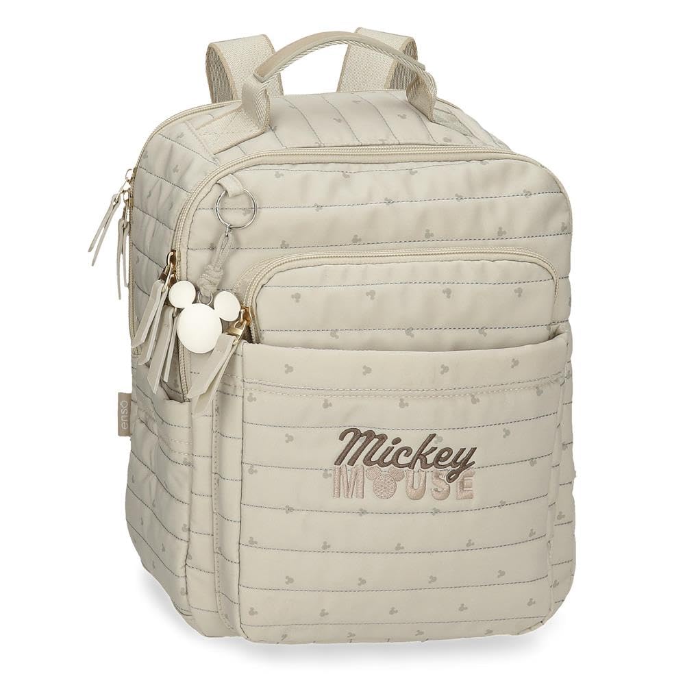 Joumma Disney Duna Mickey Wanderrucksack Beige 27x32x13 cm Polyester 11.2L