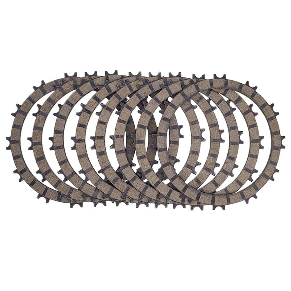 Kupplungsscheiben- und Stahlreibscheibensatz, kompatibel mit 250 SXF SX-F XCF XC-F 350 SXF SX-F XCF XC-F XCFW XCF-W(8 Pcs Clutch Plates)