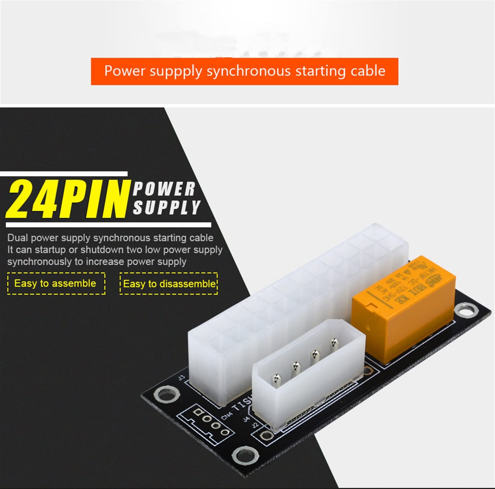 24-pinowy na 4-pinowy/SATA Molex synchroniczny podwójny zasilacz adapter synchronizacji karta ATX Add2psu dla górnictwa (10 szt. do sata zielony)