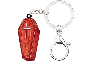 Acrylic Halloween Skull Keychain