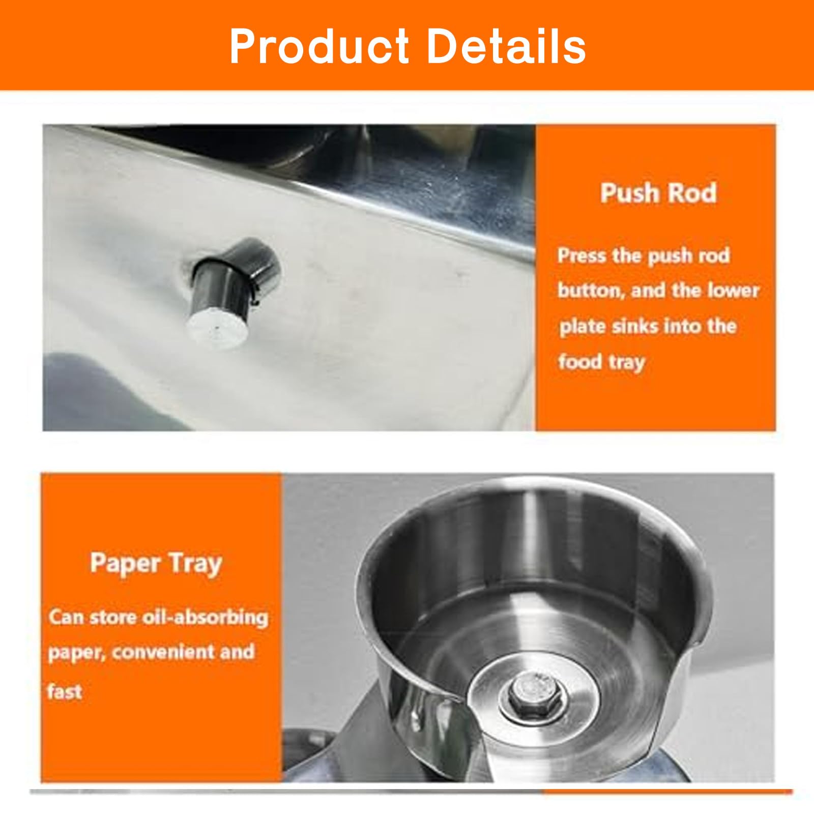 Burger Maker Set - Edelstahl Burger Presse High Yield Patty Maker - 150mm Pressdurchmesser für perfekt geformte Patties