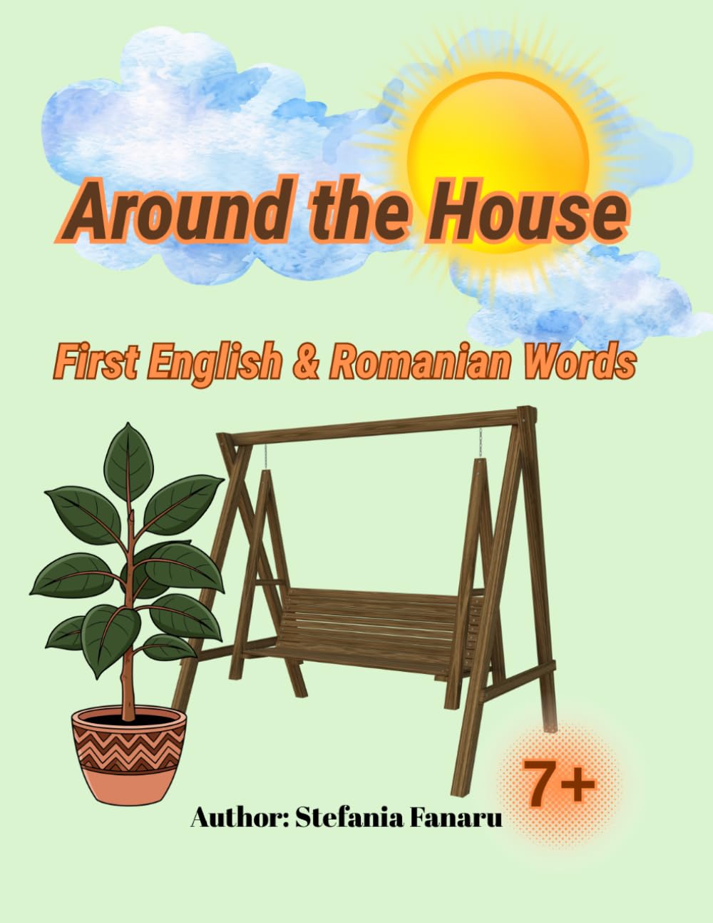 Around the House: First English & Romanian Words (English- Romanian Coloring Books)