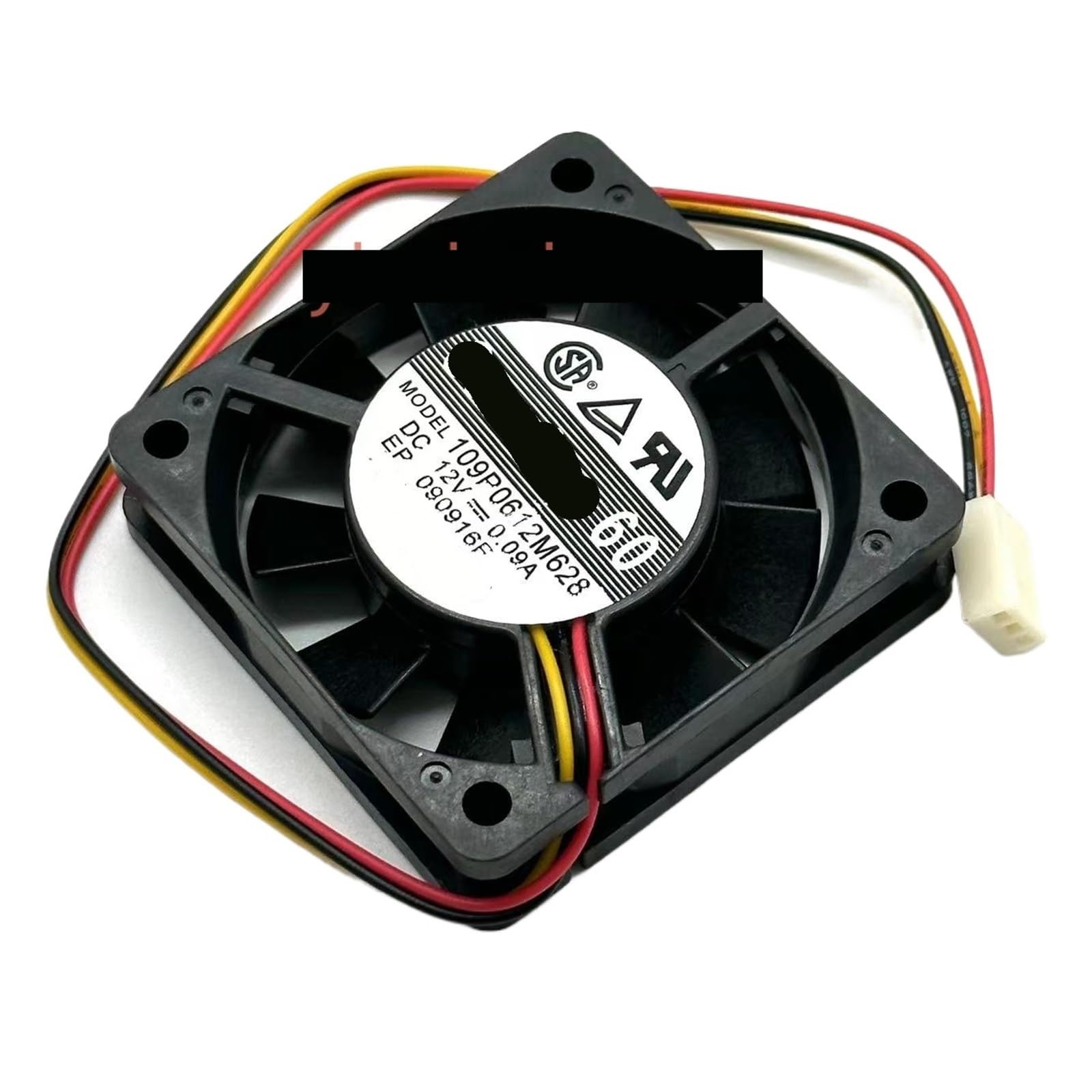 TPKMVGAP 109P0612M628 DC 12V 0.09A 60x60x15mm 3-Wire Server Cooling Fan