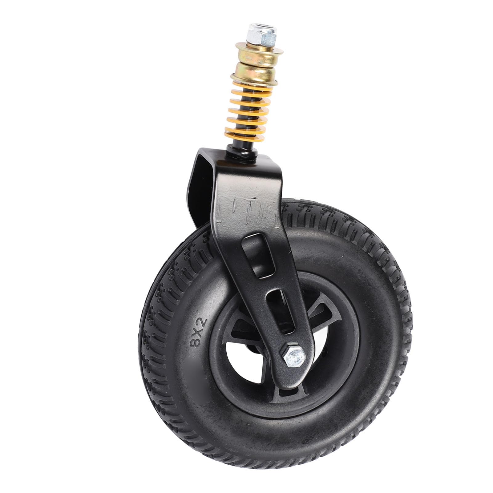 Rengue Rueda Delantera para Silla de Ruedas de 8 Pulgadas, Rueda Delantera Sólida de Repuesto para Silla de Ruedas, Universal para de con Acero de Aleación de PVC PU,