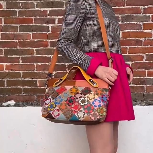 Bolso Tote de Cuero Downupdown para Mujer miniatura 6