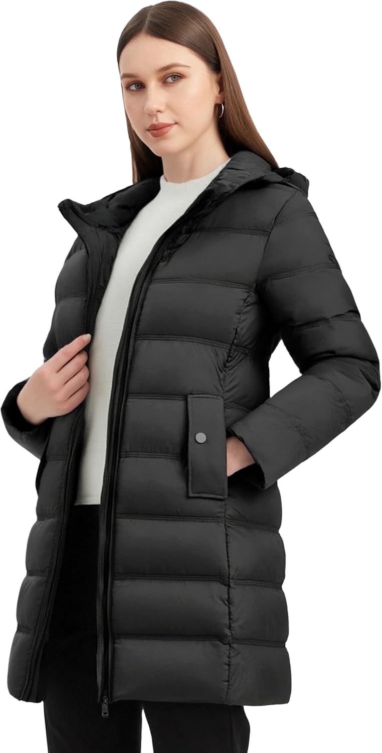 wantdo Women's Winter Puffer Coat Lightweight Warm Jacket with Hood - Image 4