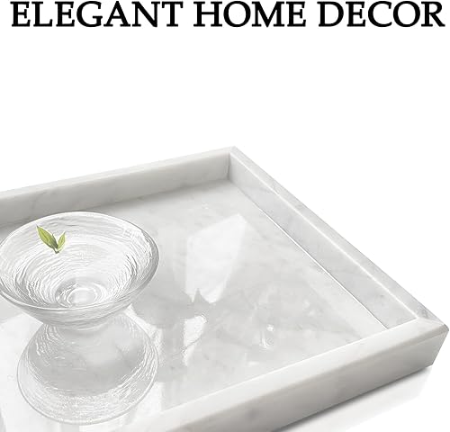 Miniatura 4 de Yew & Tulip Bandeja de tocador de mármol natural para baño, cocina, tocador, decoración del hogar, boda, etc.
