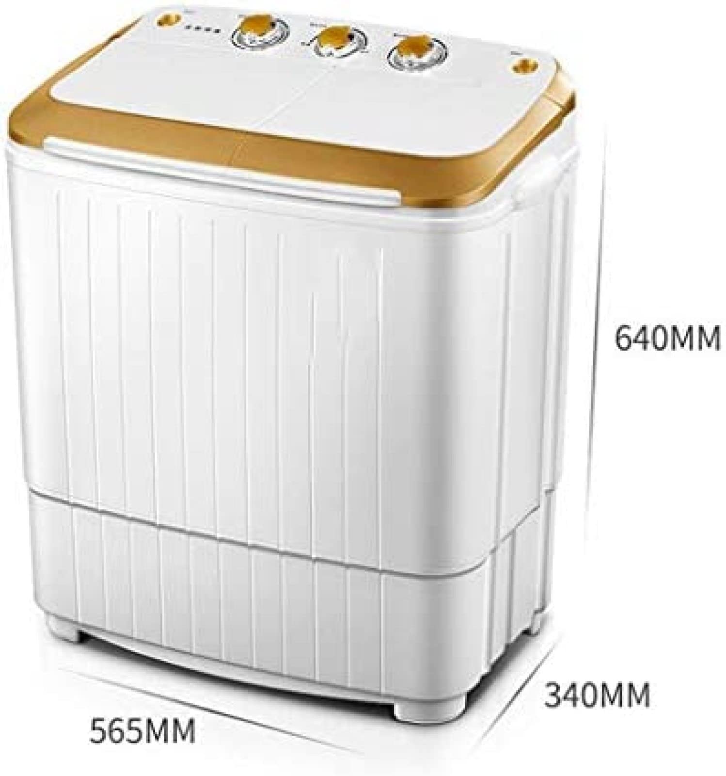 Lavatrice da Campeggio, Lavatrice Portatile, Lavatrice a Doppia Vasca, capacità Totale 8,0 kg, Lavatrice e asciugatrice per dormitori da Campeggio, Appartamenti, camere universitarie, lavatr
