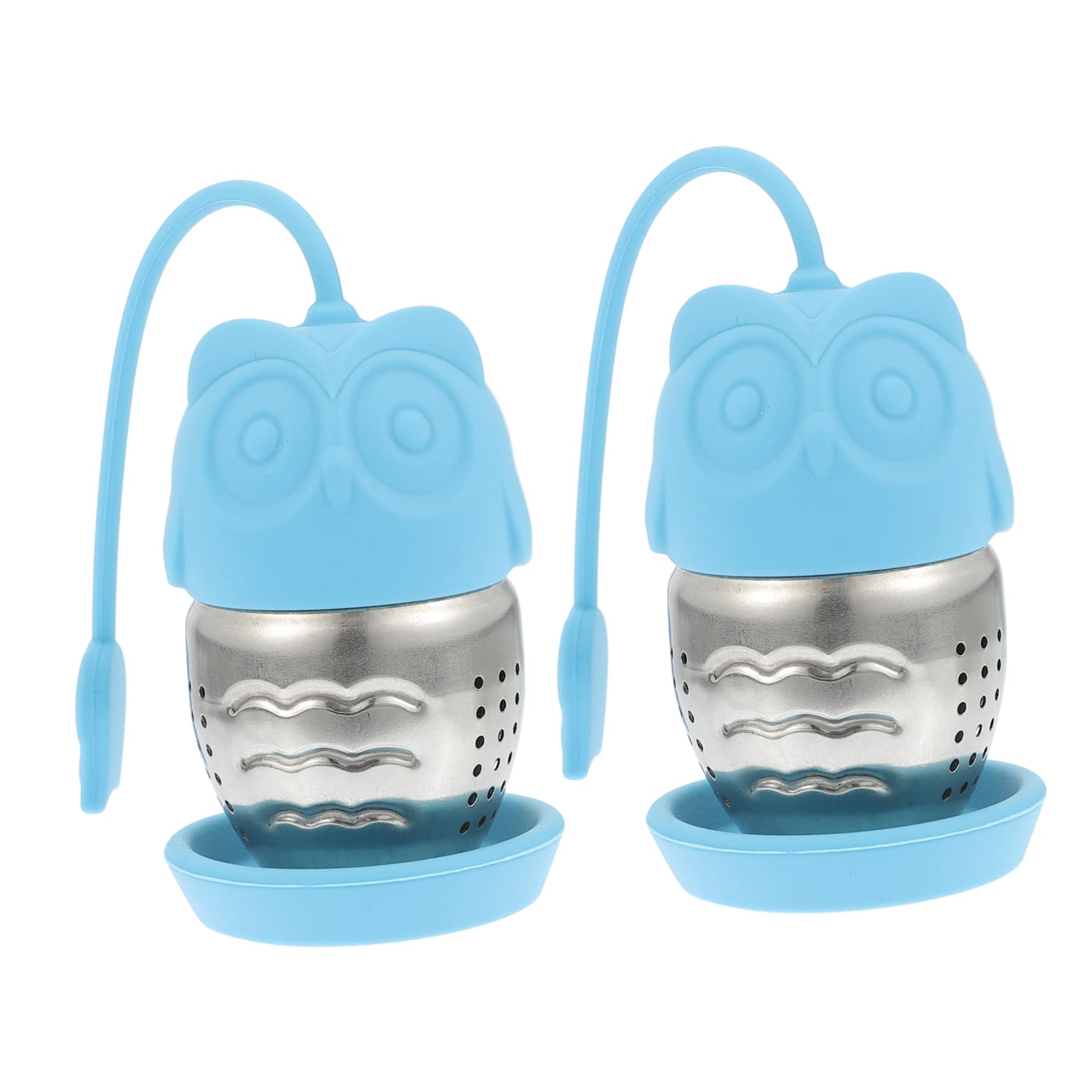 PLAFOPE Juego De 3 Coladores E Infusores De Té Para Té Suelto Filtros De Malla Fina De Acero Inoxidable Para Relajarse A La Hora Del Té (2 Unidades)