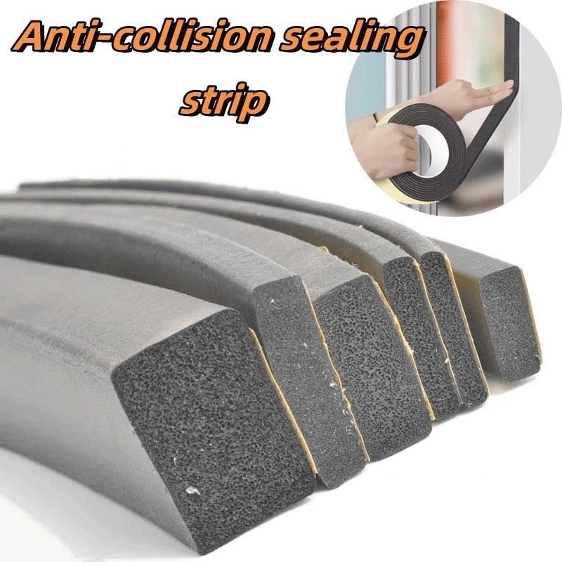 Bande de Mousse adhésive à Support Solide, 1 pièce, Bande éponge Auto-adhésive, Isolation phonique, Bande de Caoutchouc d'étanchéité Anti-Collision(5mmx25mm x 10m)