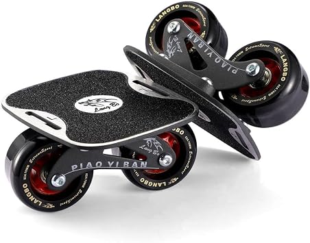 Aluminum Alloy Roller Drift Skates Plate, Steel Bracket, Widened Pu Wheels, Split Design, Bearings
