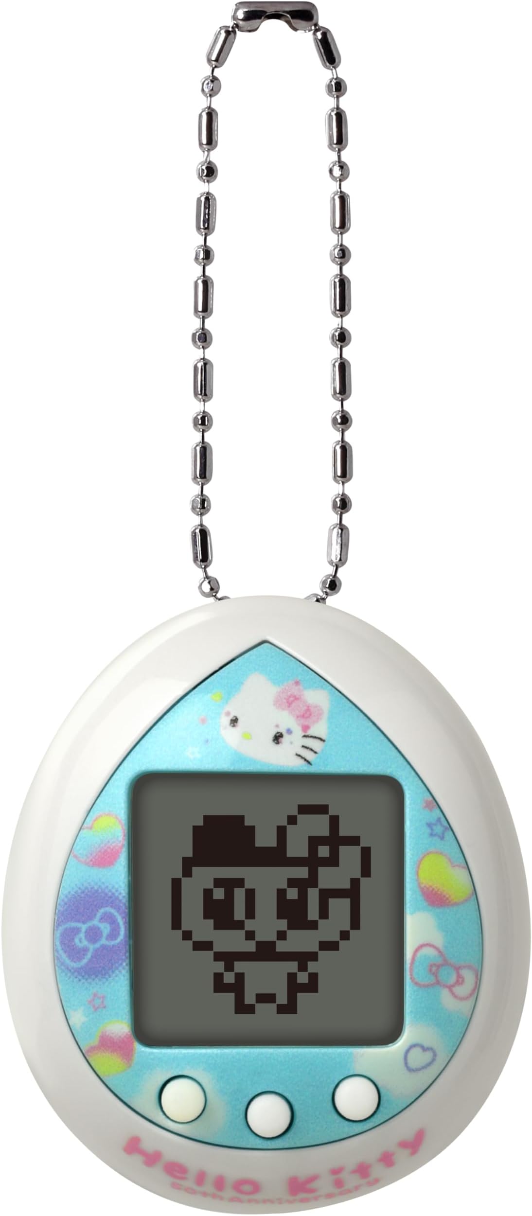 Bandai - Nano - Hello Kitty Blue Version - Interactive Animal - Small Nano Format - Virtual Pet to Wind Up Hello Kitty Licence - Children's Toy from 8 Years -NT90167