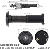 Vista 2 de Mirilla para el visor de puerta, agujero de latón macizo de 220 grados para puerta delantera con broca de 0.63 pulgadas para puertas de 1-1/2 a