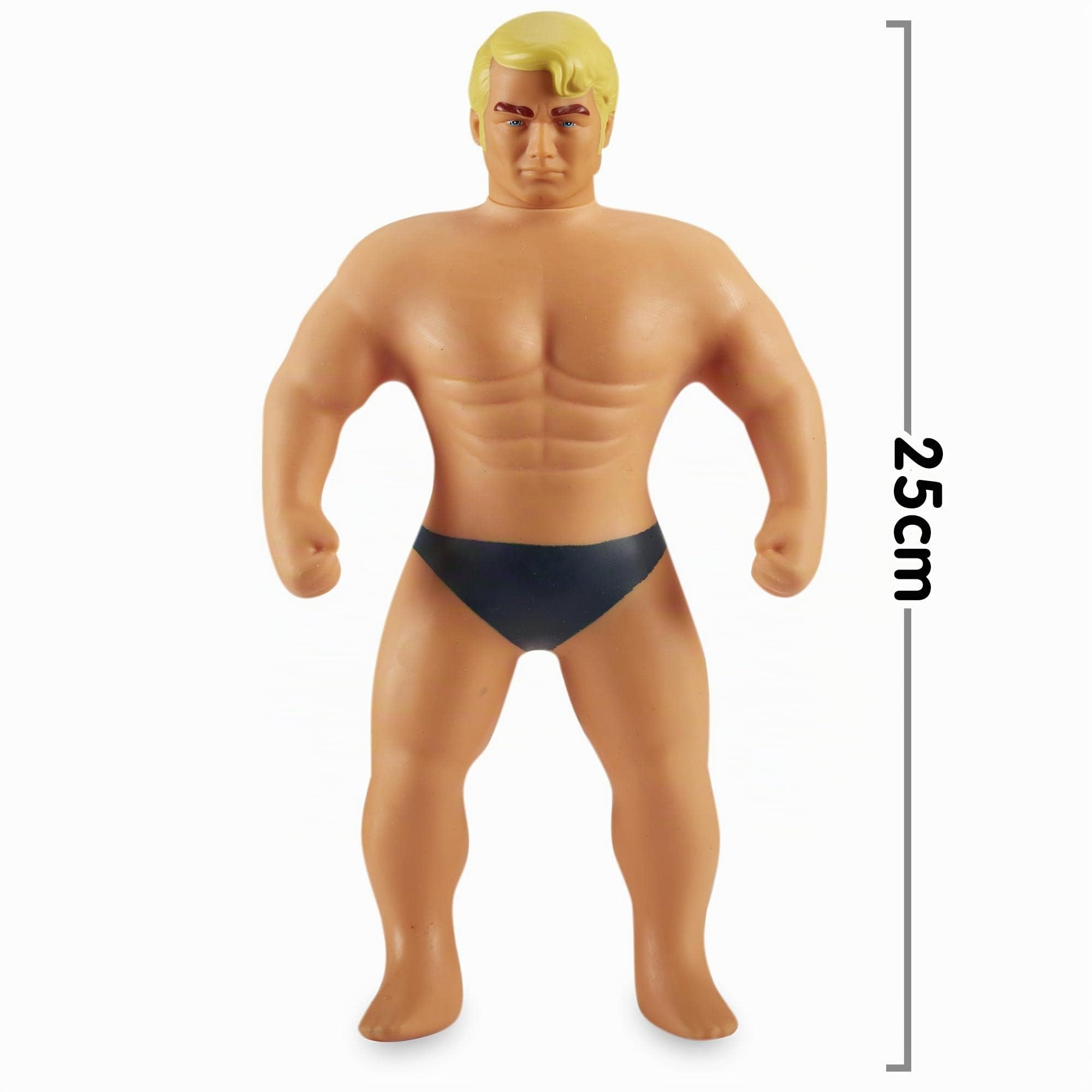 STRETCH - The Original Armstrong Line, Mister Músculo, muñeco Que se estira hasta 4 Veces su tamaño por su Relleno, y vuelve a su Forma Original, Famosa (TRE03000)