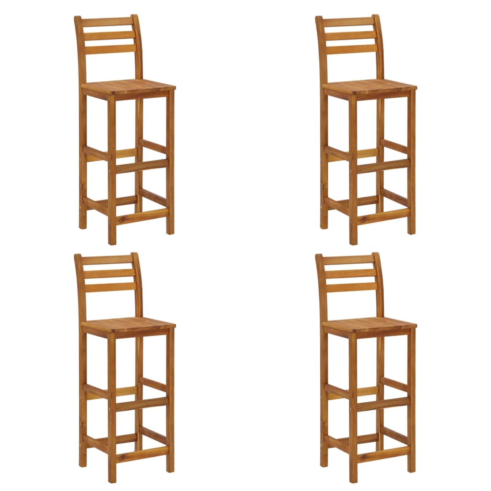 BaraSh Ensemble de Bar de Jardin 9 pcs Bois d'acacia Solide,Ensemble Bar De Jardin,Ensemble De Bar D'Extérieur,Mobilier De Jardin