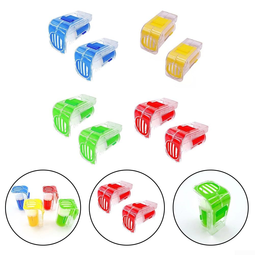 2 bottiglie per marcatura ape regina con gabbia in plastica per marcatura controllata e manipolazione delle api regine in blu