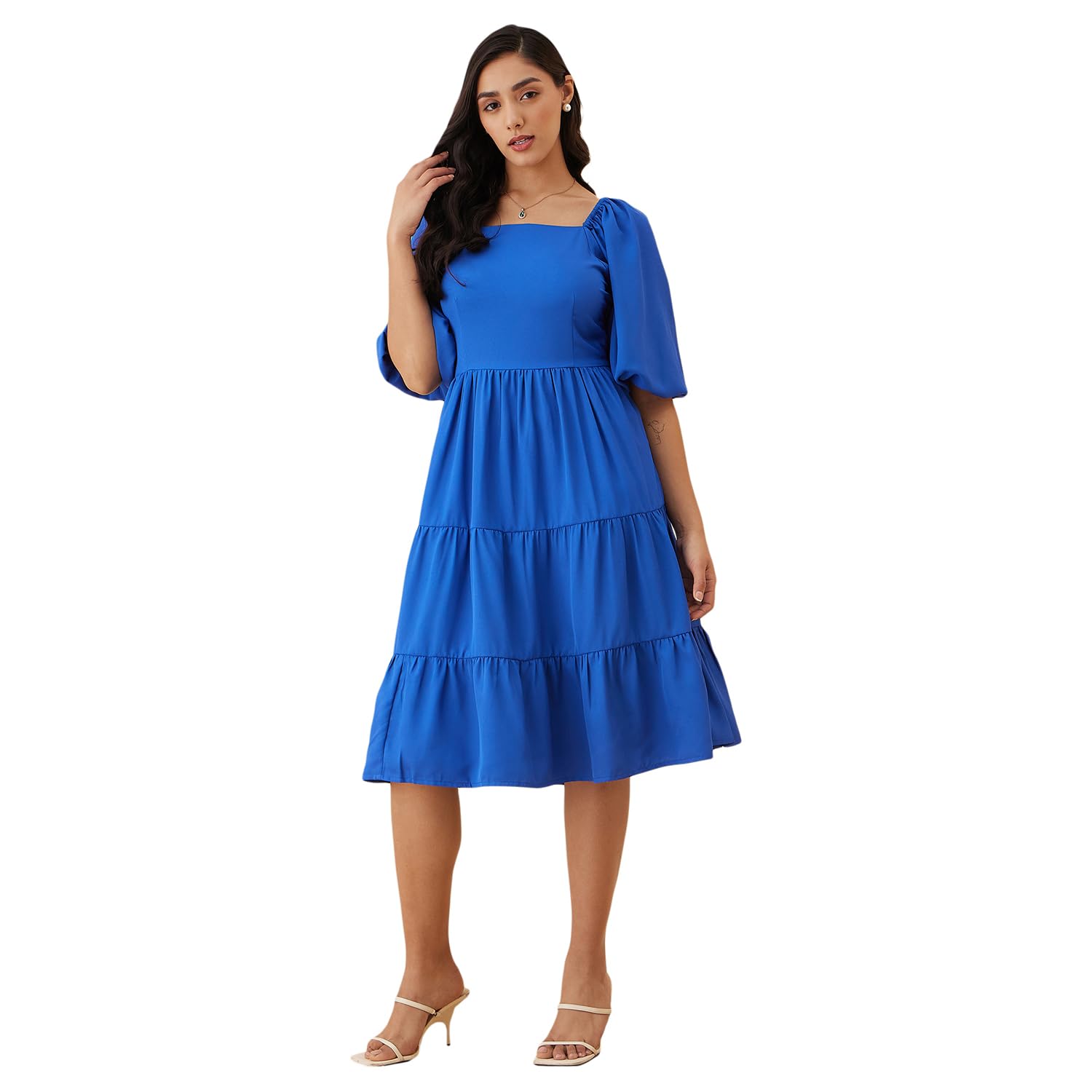 Rare Women's Regular Fit Dress (Ep7532E_Blue 2Xl)