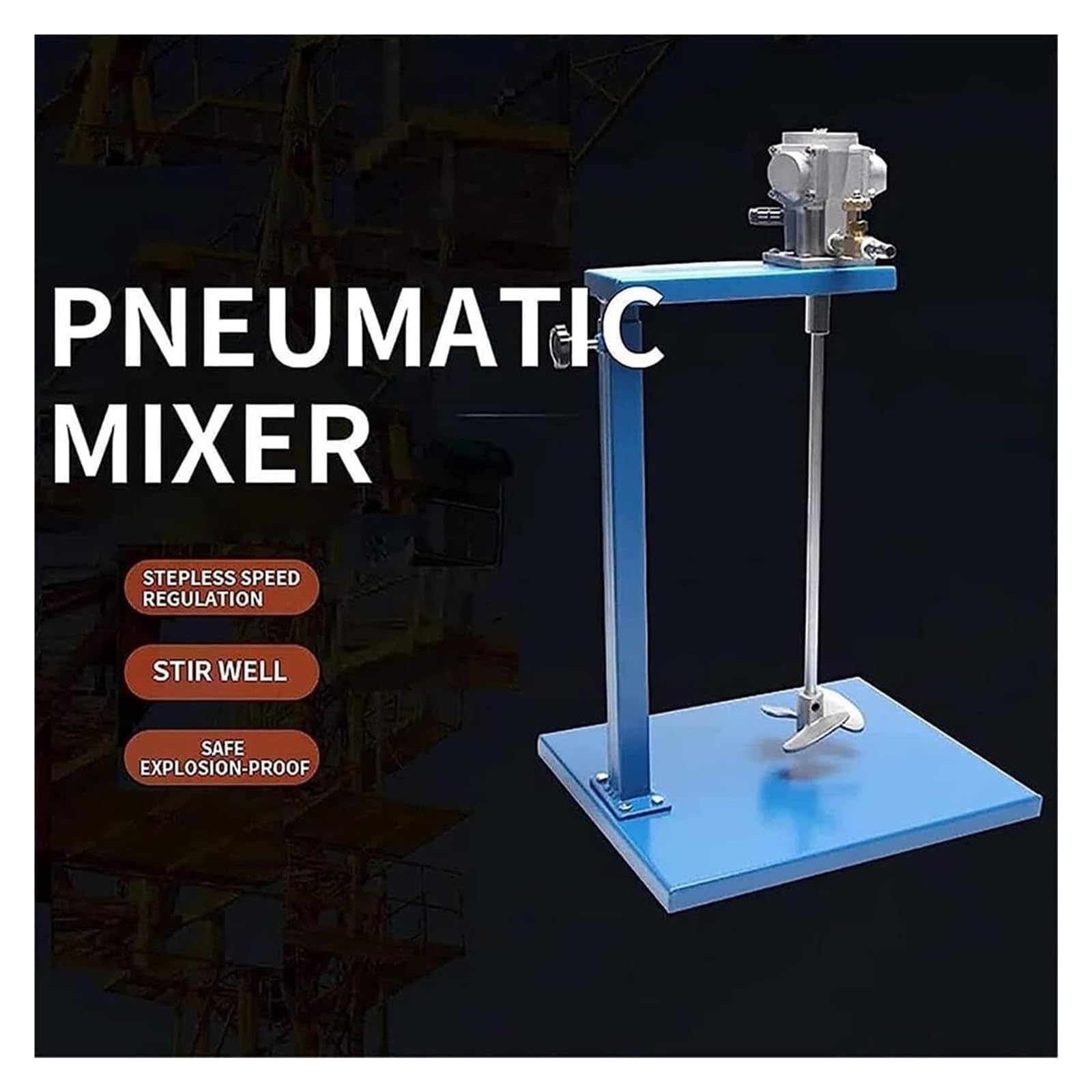 Mezclador neumático de soporte, agitador automático de pintura de 5 galones y 20 l, mezclador de aire vertical de escritorio, máquina mezcladora de tinta