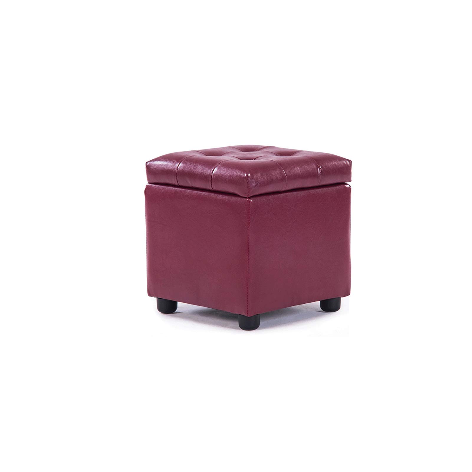 Repose-Pieds, Tabouret de Rangement en Bois Massif pour Canapé Salon