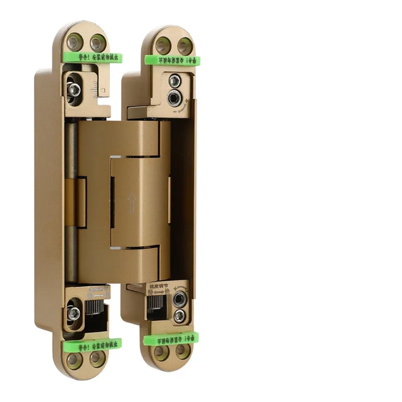 Kdhcvkz Gold 1Pcs Hydraulic Concealed Door Hinges Invisible Hinge(Gold)