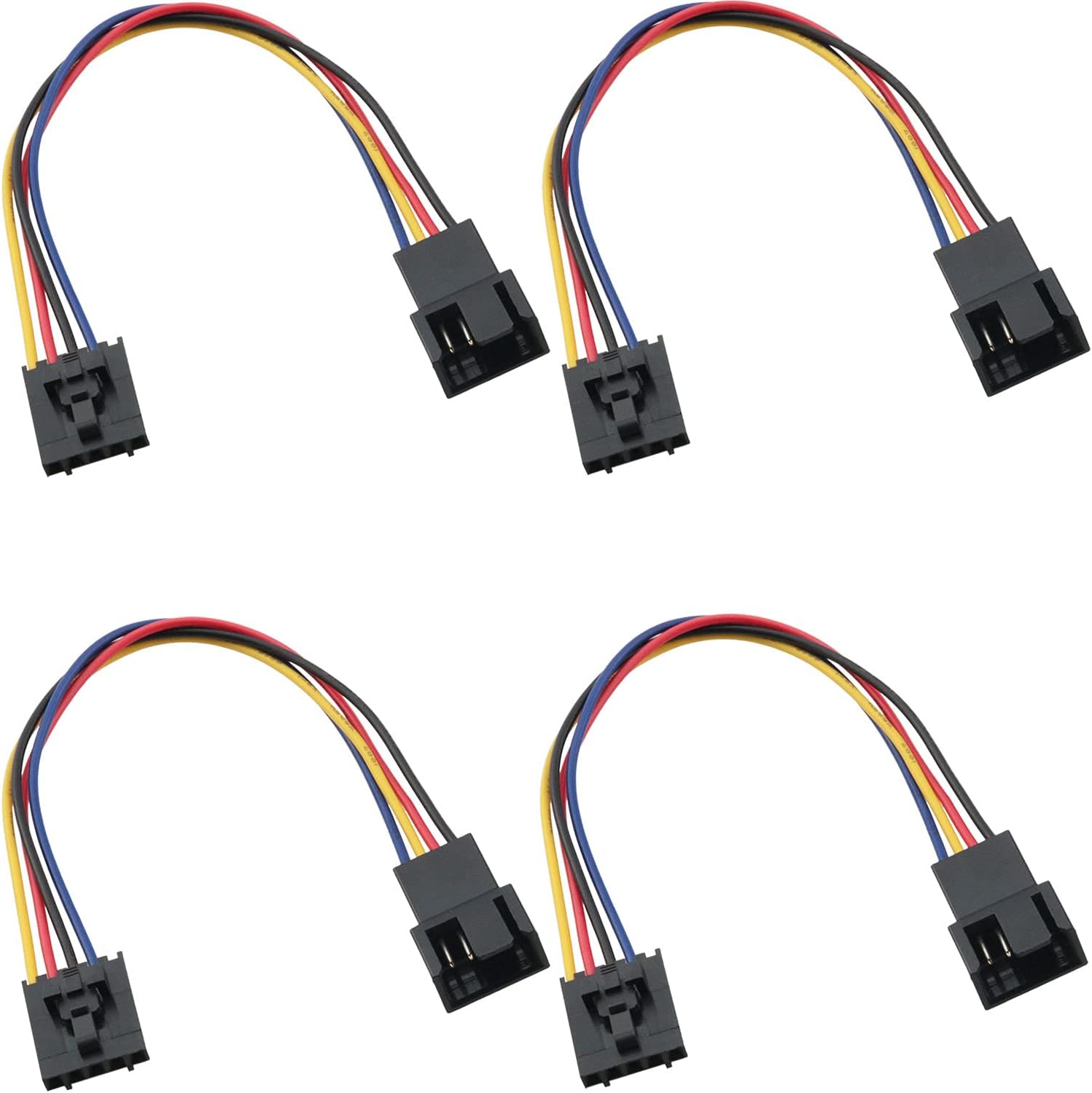 Amazon.com: fosa 5Pcs 5Pin to 4Pin Adapter Cable Fan Connector Adapter ...