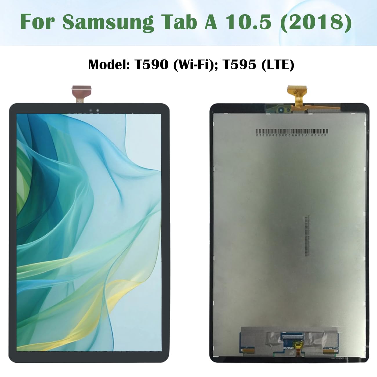Schermo di ricambio per schermo LCD Samsung Tab A 10.5 (2018) T590 T595 con kit