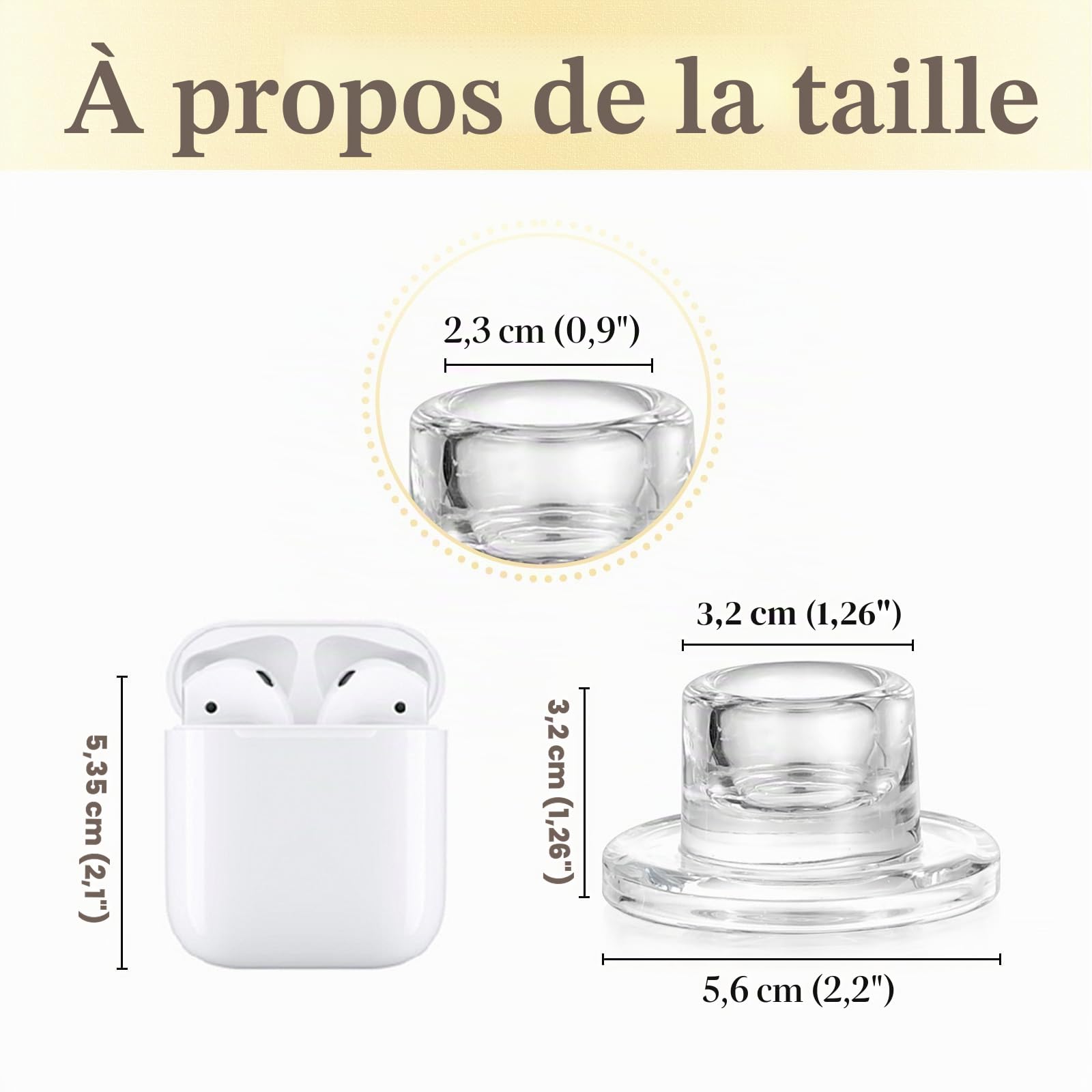 Hewory Chandelier en Verre Porte-Bougie : Set de 20 Petits Porte-Bougies en Verre Transparent pour Mariage, Fête, Noël et Décoration de Table.