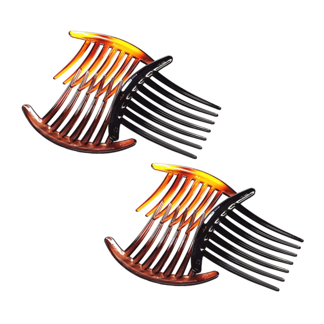 NOLITOY 6pcs Seven-tooth Comb French Side Hair Combs Barrettes for Women Hair Comb Clip Twist Comb Bridal Hair Accessories Hair Comb Pin Wedding Hair Accessories Styling Salon Prom Plastic