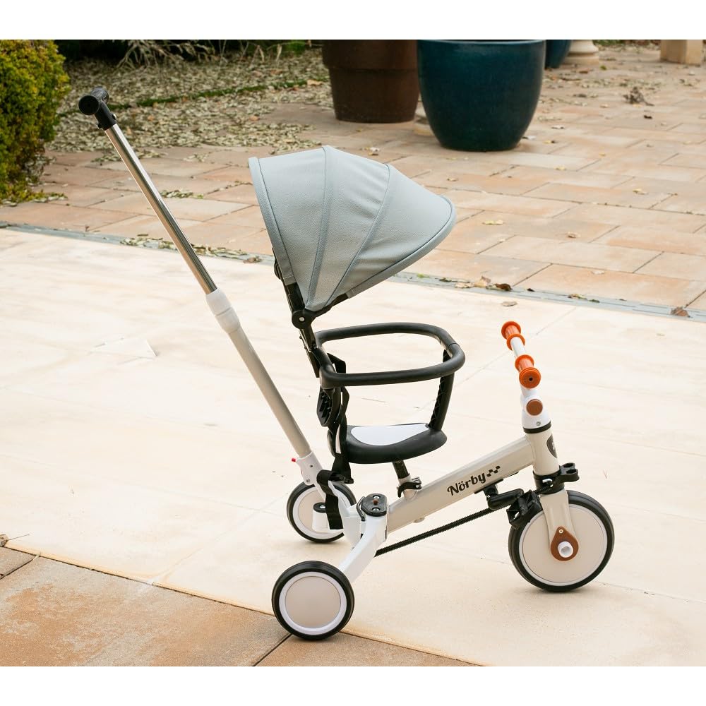 Interbaby Norby: 5 in 1 Dreirad und Laufrad mit Verdeck, 1 bis 5 Jahre