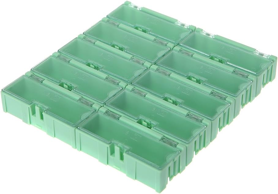 SMD SMT Electronic Box IC Electronic Components Plastic Storage Case Small Parts Tool Box 75x31.5x21.5mm