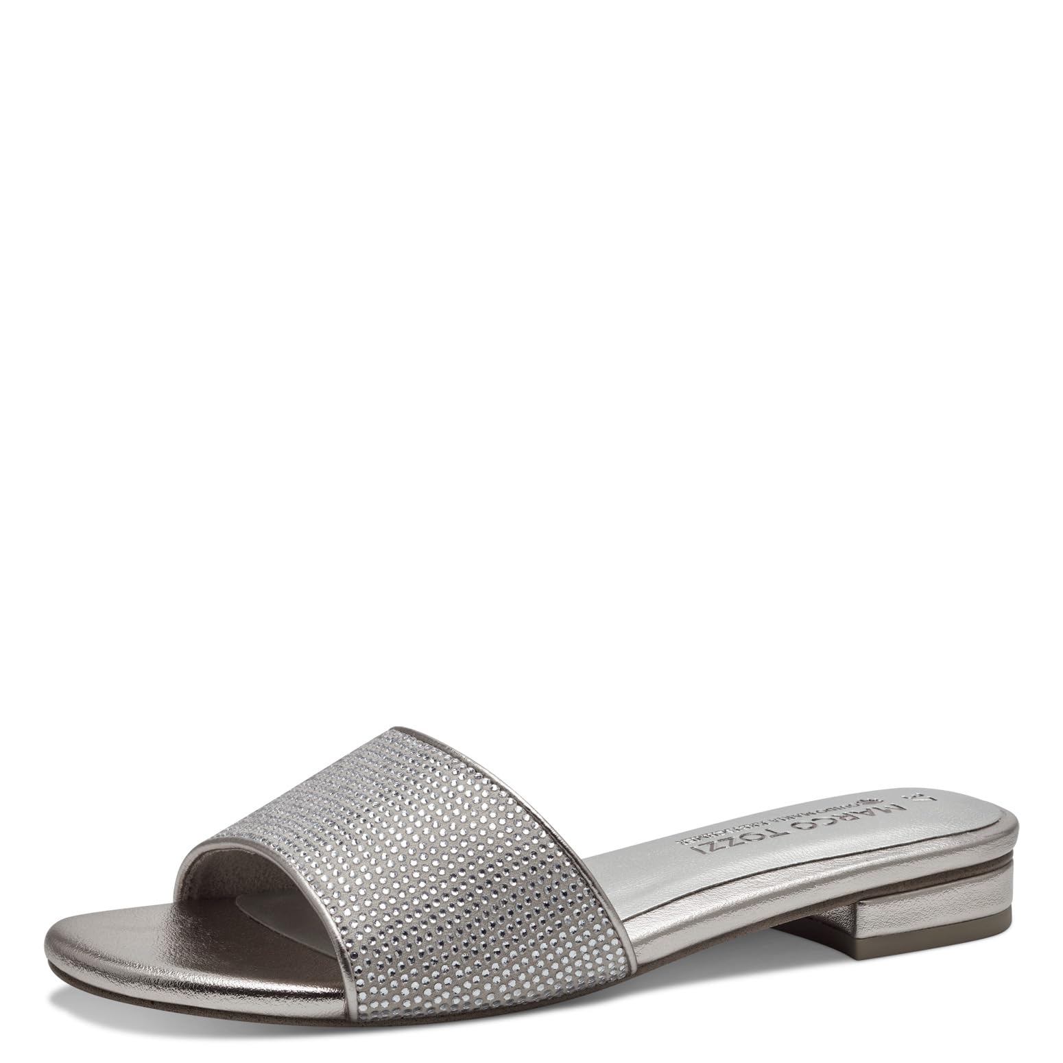 MARCO TOZZI Women's 2-87102-42 Mule, Platinum, 5