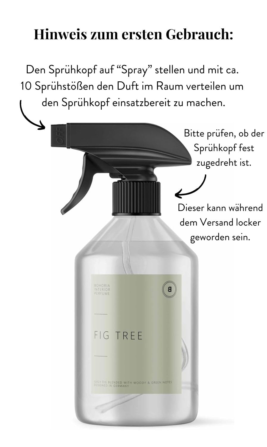 BOHORIA Deodorante spray per ambienti con profumo fresco per bucato, fragranza stimolante e fresca per la casa, per un'esperienza di profumo unica, 500 ml (Spice Souk, 500 ml)
