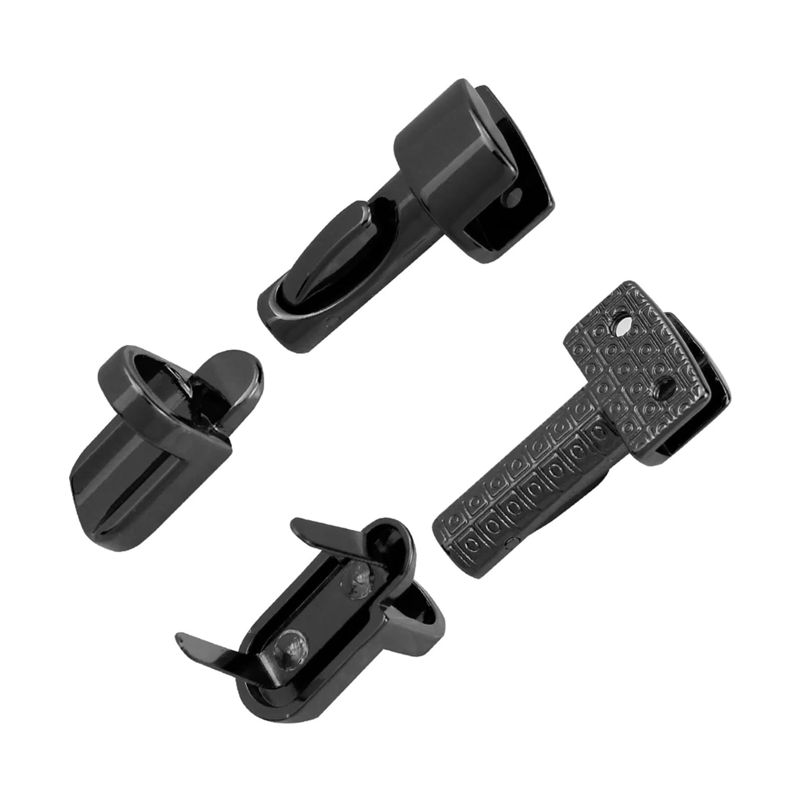 PVUVTNAHW 10Pcs Durable Metal Column Tuck Lock Closure Catch Clasp Buckle Fasteners For Leather Bag Case(Gun)