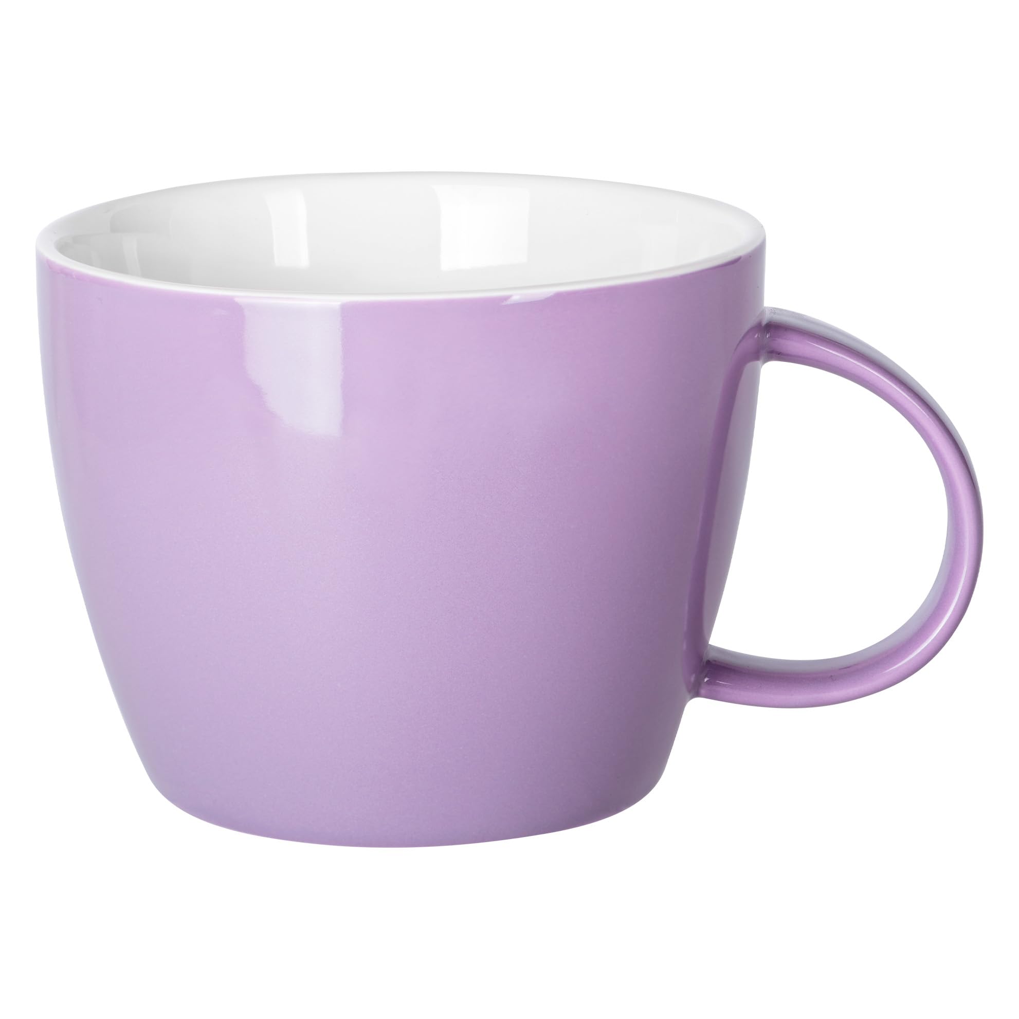 Extra Large Ceramic Coffee Mug, Jumbo Soup Mug, Porcelain 30 oz (900ml) Lavender Purple Coffee Cup, Wide Mouth Big Oversized Tea Cup, Ideal for Espresso, Latte and Milk, Beverages or Food, Purple