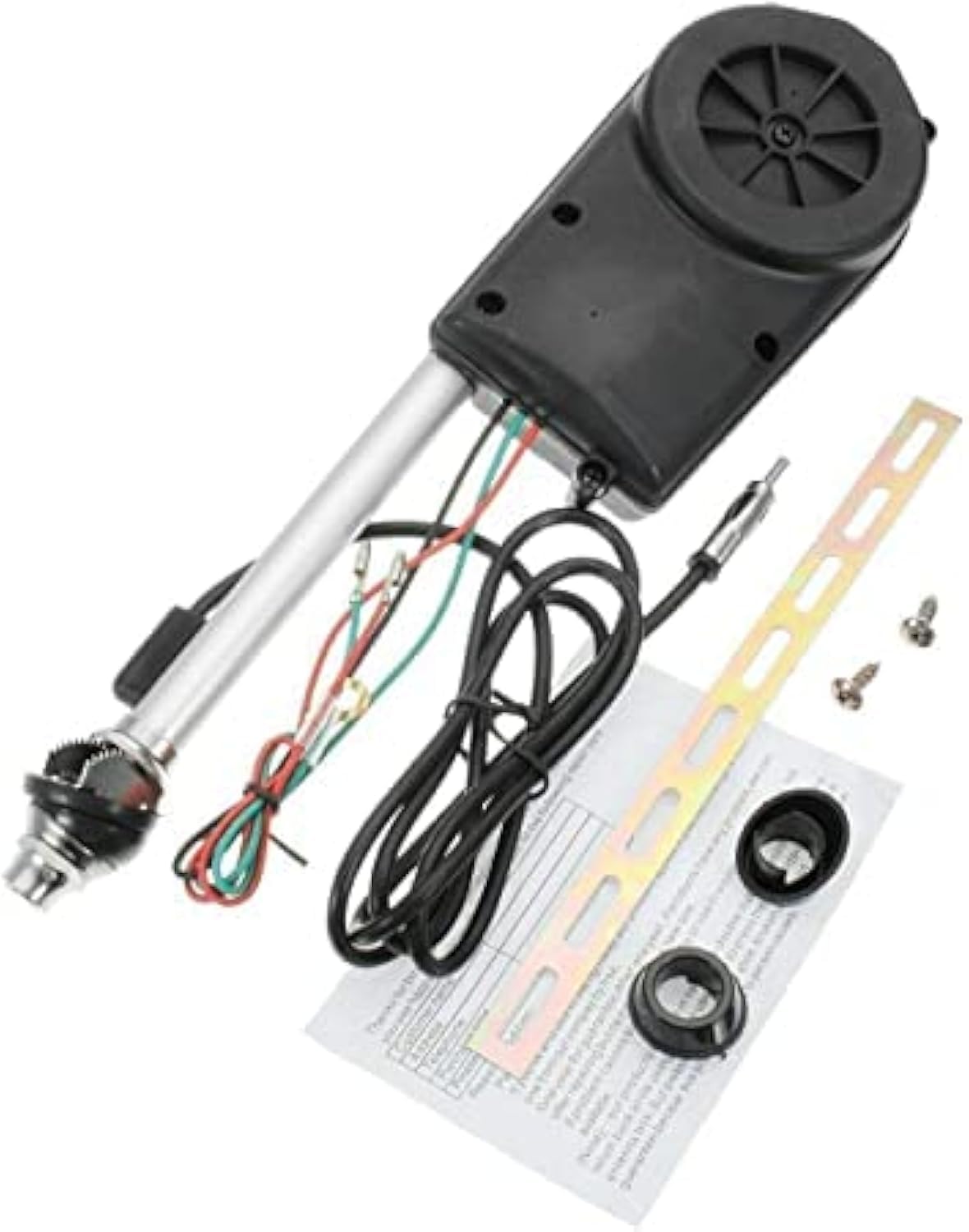 MACHSWON Juego de antena de acero inoxidable para radio eléctrica de coche, kit de montaje universal de antena de motor