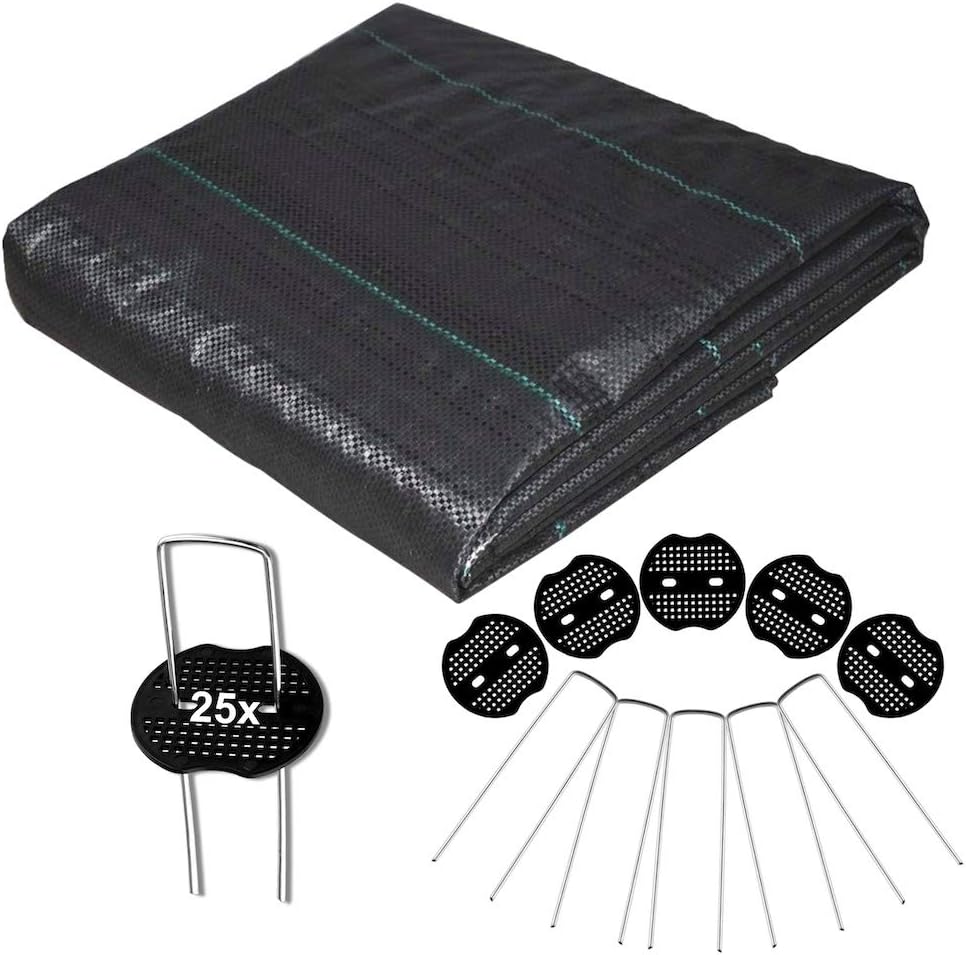 SmartProduct 2m x 15m Sheet 100gsm Heavy Duty Weed Barrier Durable