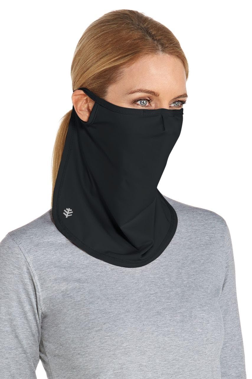 CoolibarUPF 50+ Unisex Crestone UV Face Mask, Sleek Grey, Small/Medium, Solid - Sun Protective