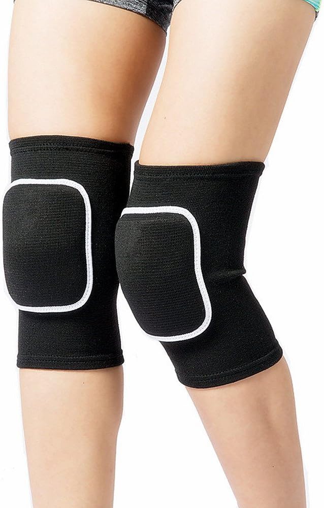 Leegem Adult Child Blue Outdoor Exercise Dance Gardening Soccer Roller Skating Gym Workout Biking Mountaineering Bodybuilding. (Black, M)