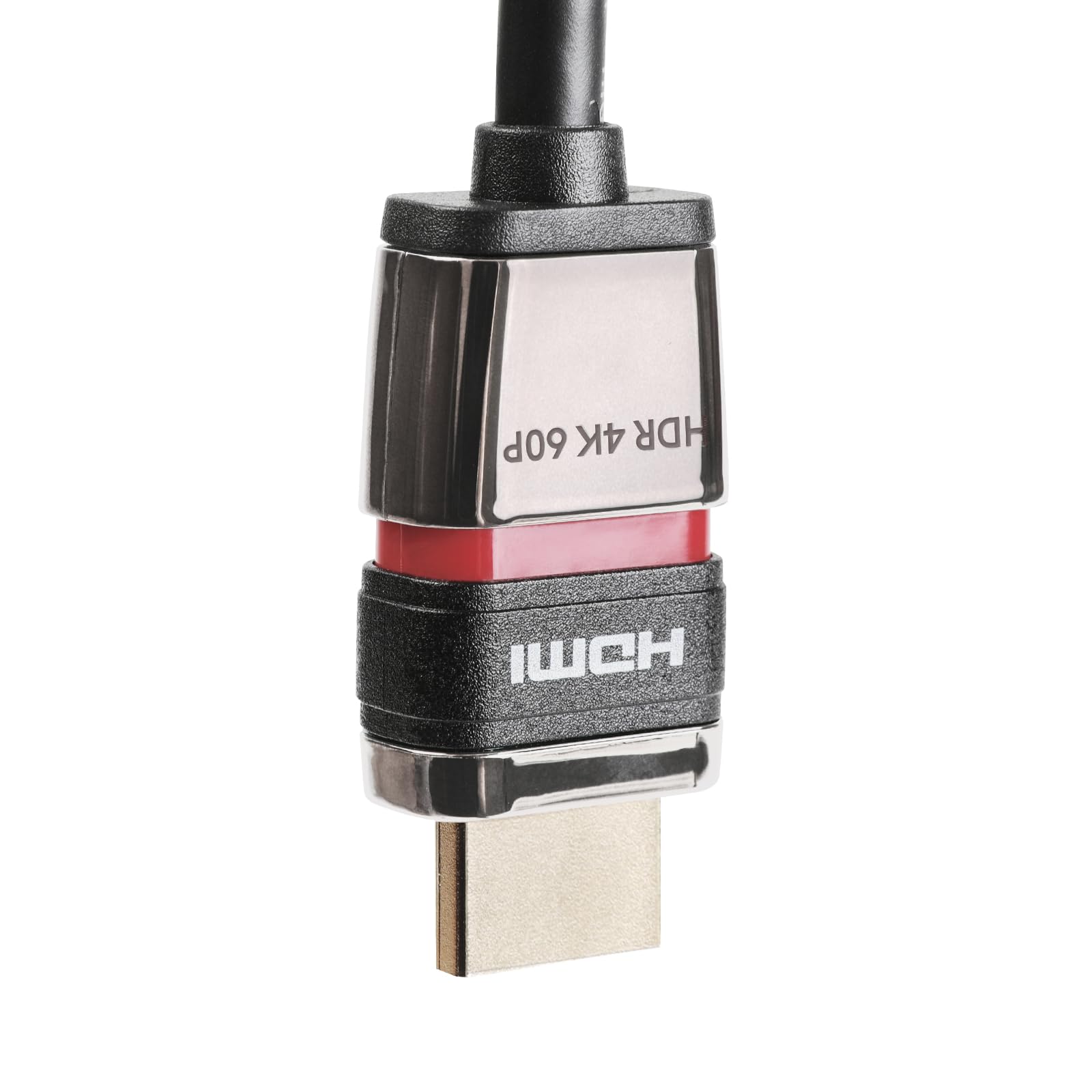 Câble HDMI 2.0 verrouillable – 4K @ 60 Hz 18 Gbit/s HDR pour transfert vidéo haute vitesse avec système Ultra Lock (2 m)