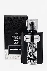 Attar & Attar Arabic Collection Eau de Parfum, Perfume Premium Unissex, Frasco Preto com Design Oriental, 25ml