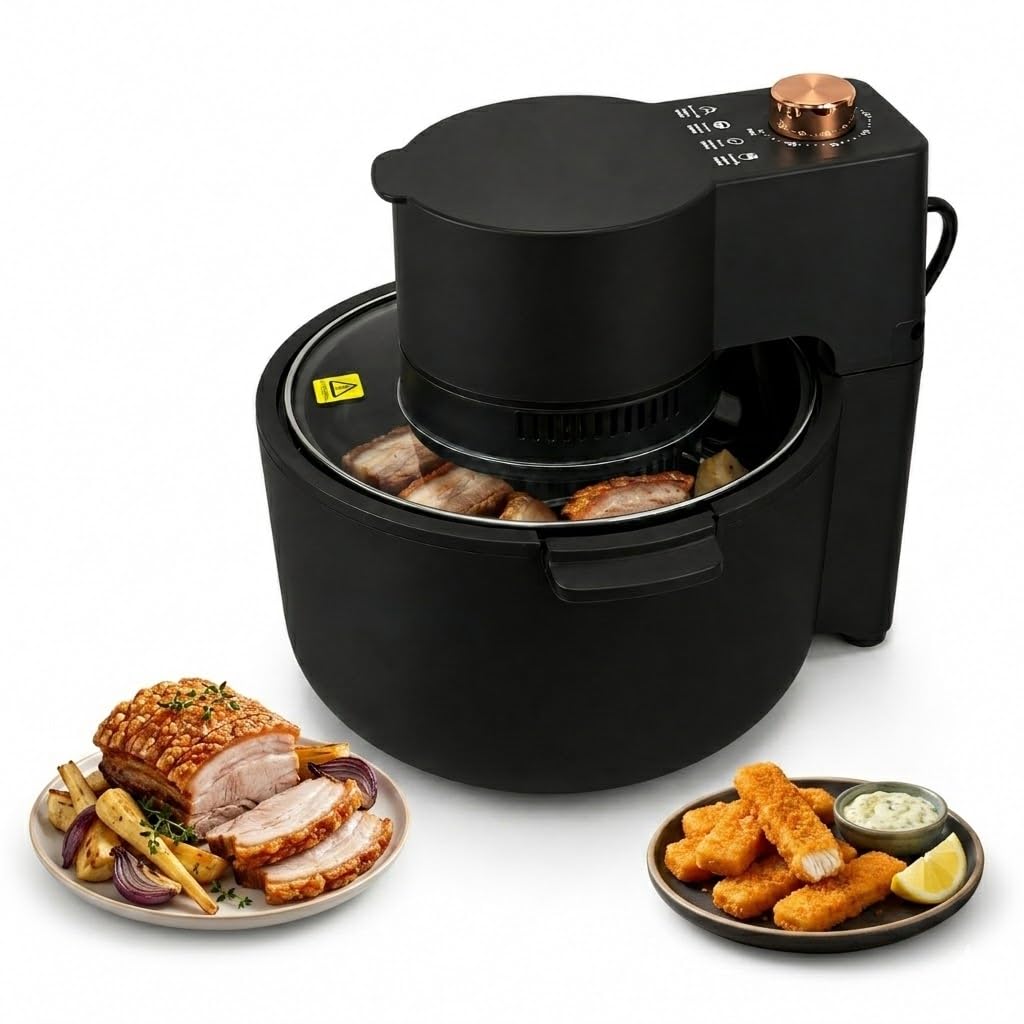 6.5L Air Fryer for Healthy Cooking || 1200 W Touch Control, Non-Stick Basket || Cooking Surface Accessories || The Smart Fryer Ideal for Frying, GrillingRoastingToasting French Fries, Meat-image-41