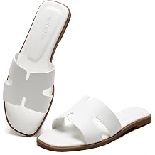 Stratuxx Kaze Womens Open Toe Flat Dress Slide Sandals