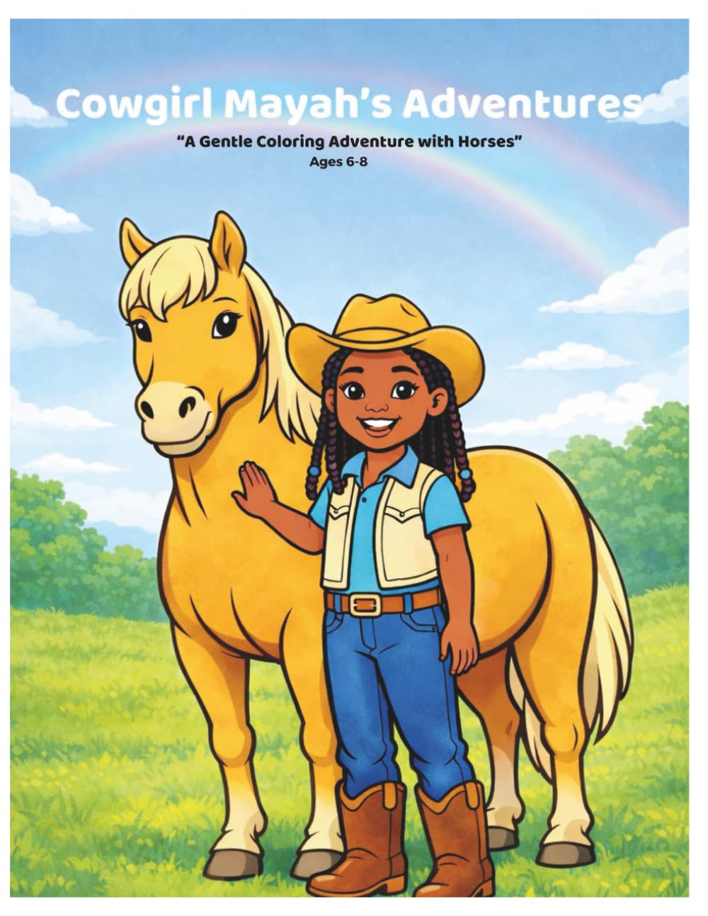 Cowgirl Mayah's Adventures: A Gentle Coloring Adventure with horses (Mayah's Gentle Adventures)