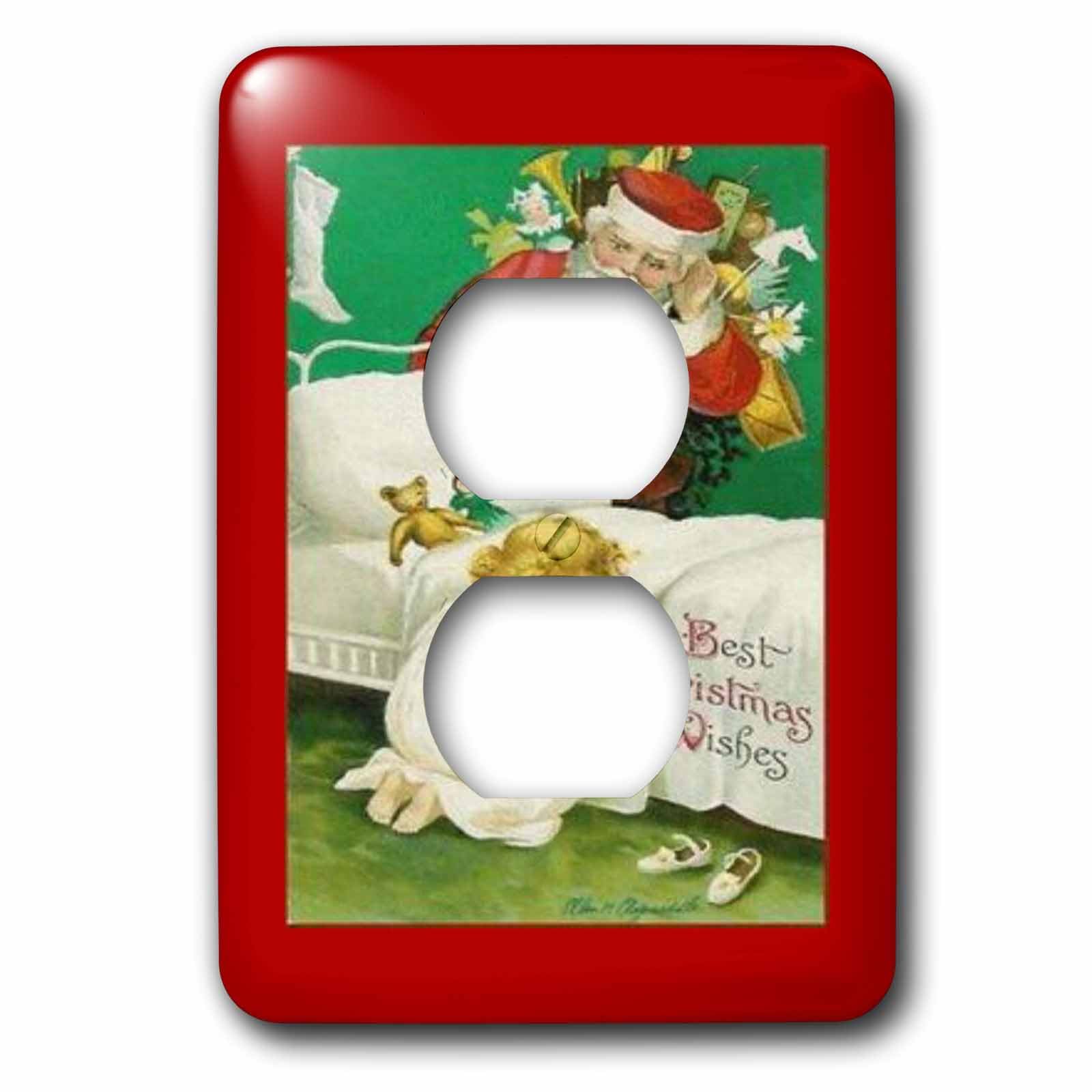 Cache-prise pour enfant décor de Noël vintage pour sublimer le salon en hiver