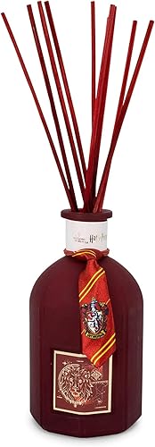 Harry Potter House Gryffindor - Difusor de caña premium, aroma de aceite esencial con fragancia única, decoración del hogar, artículos esenciales