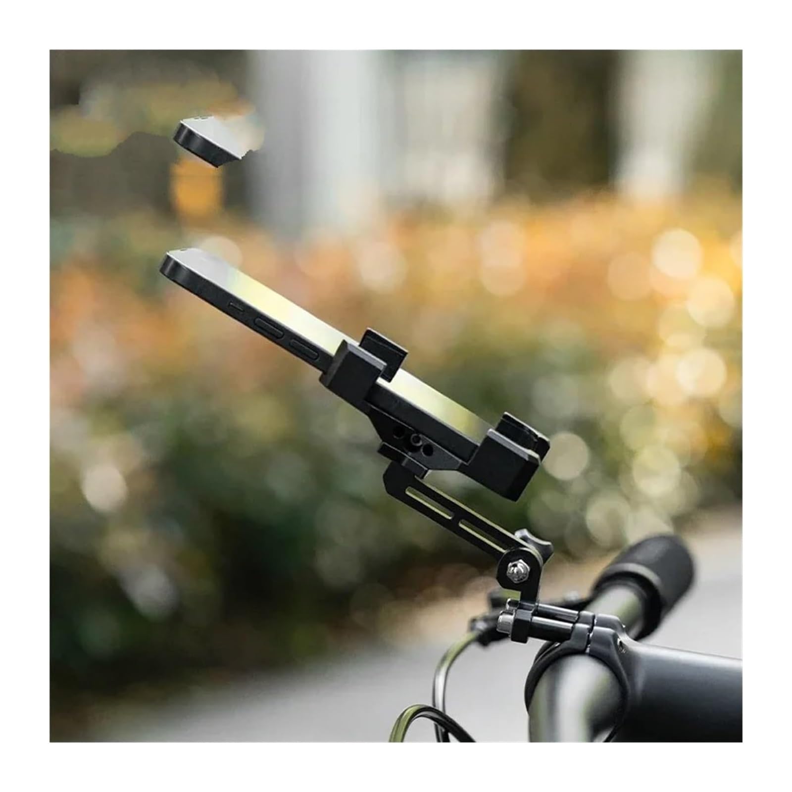 Manillar USB para Motocicleta GPS Navegación Soporte Teléfono Aluminio Aleación Material Amortiguación Almohadillas 4.7-7.09 Pulgadas Prueba Golpes Motocicleta(01)