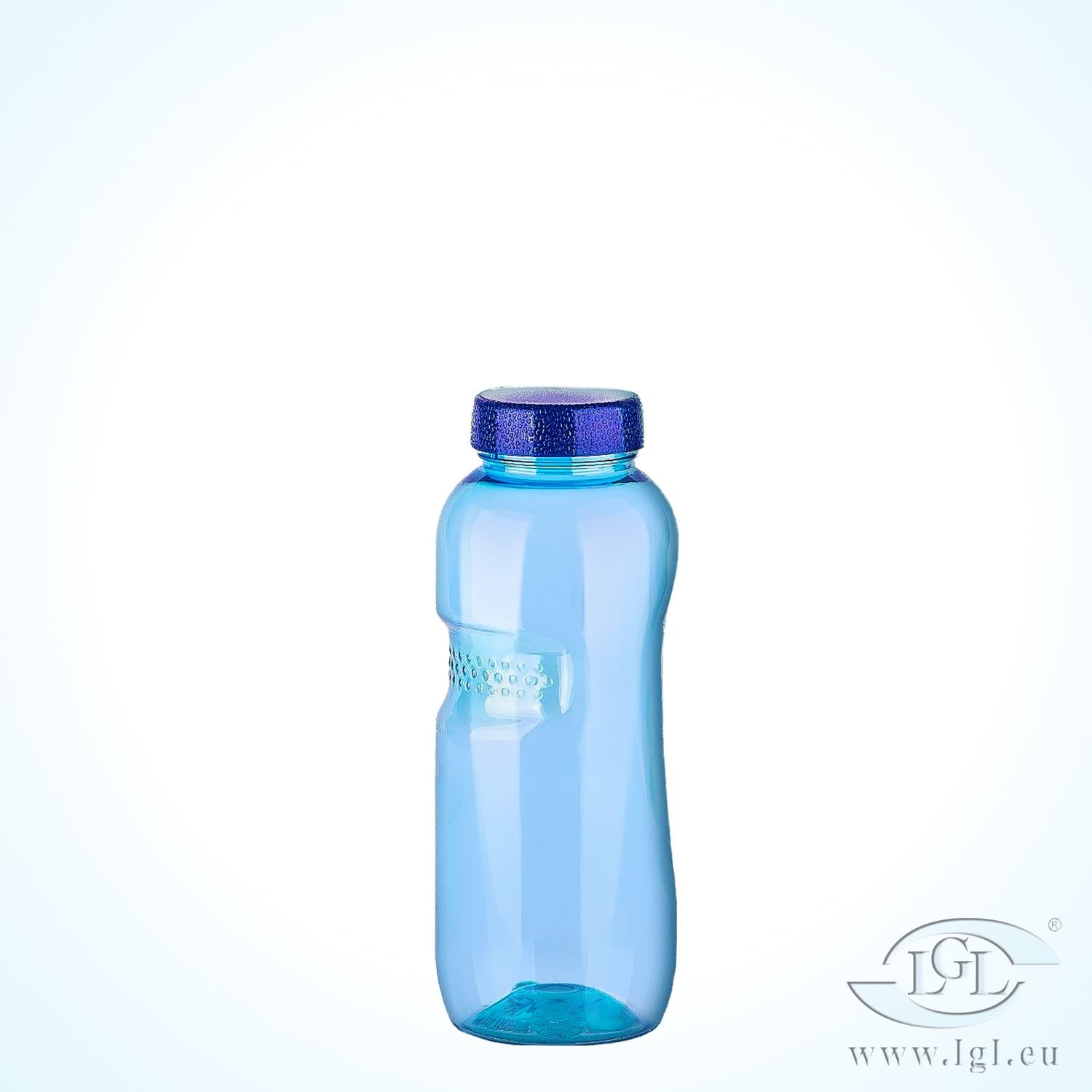 0.5 Litre + 0.75 Litre + 1 Litre Water Bottle aus Tritan BPA Free + with 3 x Lids Flip Top Drinking Bottle + 3 x Thread Cover Blue by Greiner