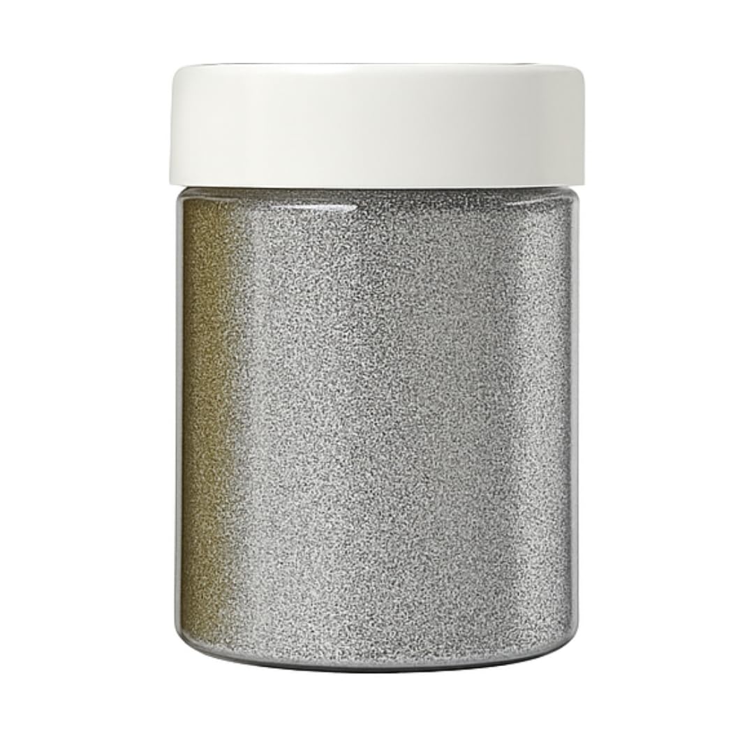 Springboard 100g Silver Craft Glitter Shaker Pot, Bright Metallic Decorative Glitter for Kids Slime, Resin & EYFS