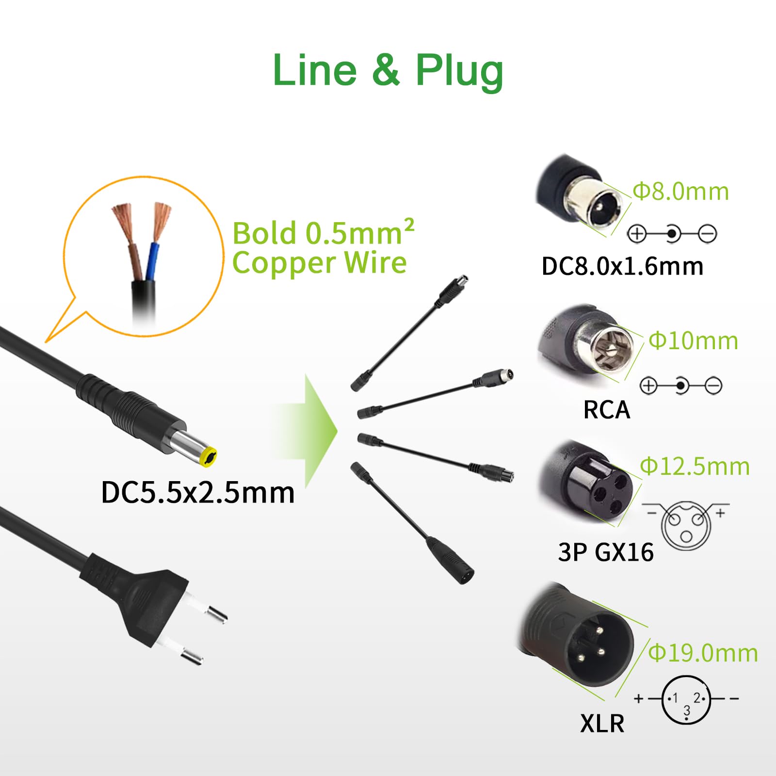 Chargeur Batterie Lithium 60V 3A Scooter électrique, Chargeur Trottinette électrique 67.2v. 16S Li-ION Batterie Chargeur avec Connecteur