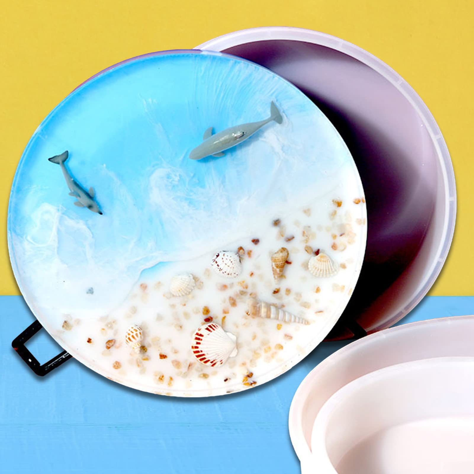 Amazon.co.jp: 円卓用レジンシリコンモールド - テーブルエポキシ樹脂